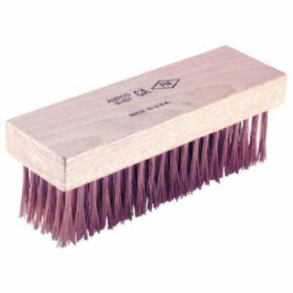 Scratch Brushes, 7 1/4 in, 6 X 19 Rows,Flat Handle