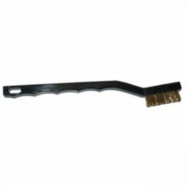  Handy Cleaning Brushes, 7 in, Brass Wire, Plastic Handle